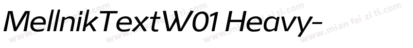 MellnikTextW01 Heavy字体转换